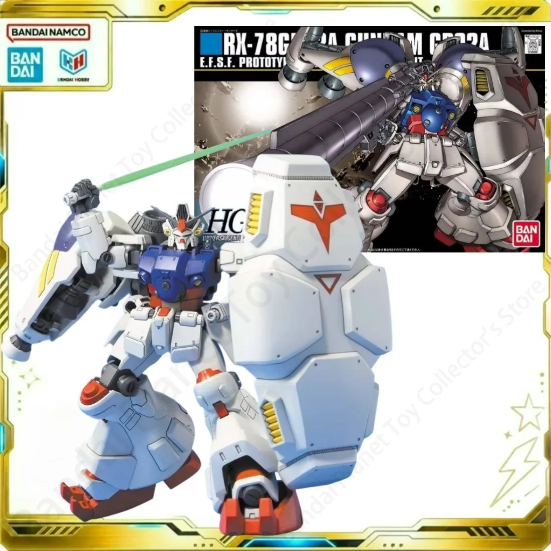 Bandai Action Original Model Anime HGUC 1/144 RX-78GP02A Gundam GP02A Physalis Figure Building Collectibles Model Gift For Fans view 5