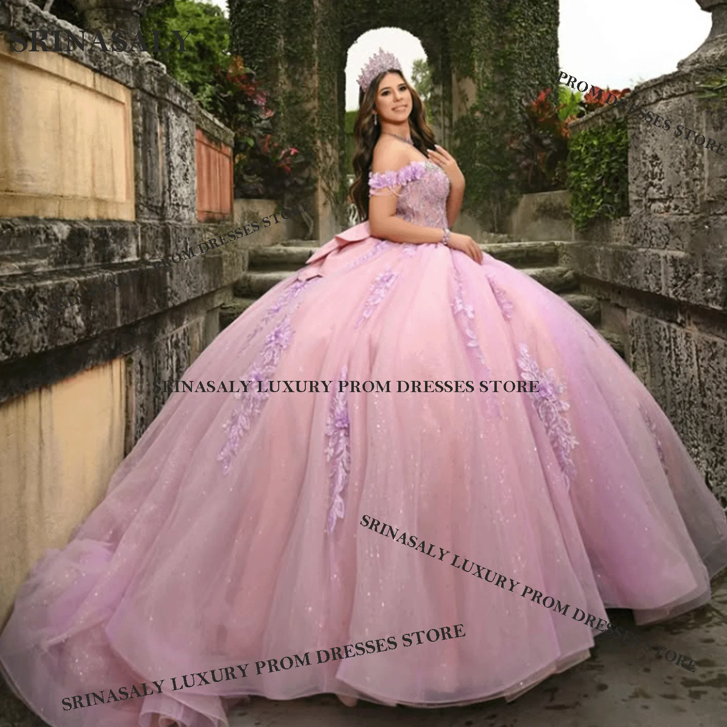 Vestido de Quinceañera Personalizado Mexicano, Vestido de Baile com Flores 3D, Apliques, Capa Bordada, Corpete, Vestidos Formais de 15 Anos