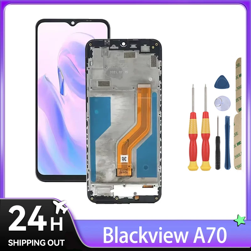 For Blackview A70 A85 A96 A53 A53 Pro C30 C30 Pro / LCD Display + Touch Screen + With Frame + Tools