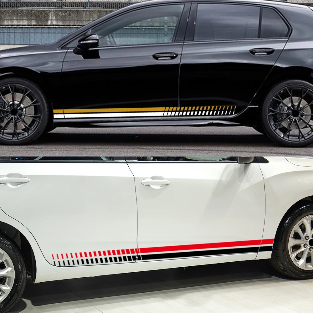 

Для Volkswagen автомобильная наклейка дверные боковые наклейки комплект упаковки виниловая пленка водостойкая авто виниловая пленка ПВХ наклейки автомобильные аксессуары