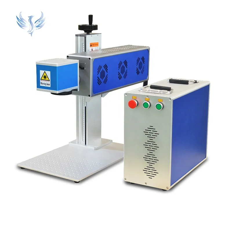 Small Laminated Plastic Bags Printing Fiber Laser Metal Marking Engraving Machine 20w 30w 50w 100w Price