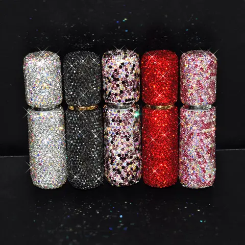 10ml Crystal Perfume Spray Bottle Travel Refillable Bottles Mini Potable Bling Glitter Empty Cosmetic Containers Atomizer Bottle