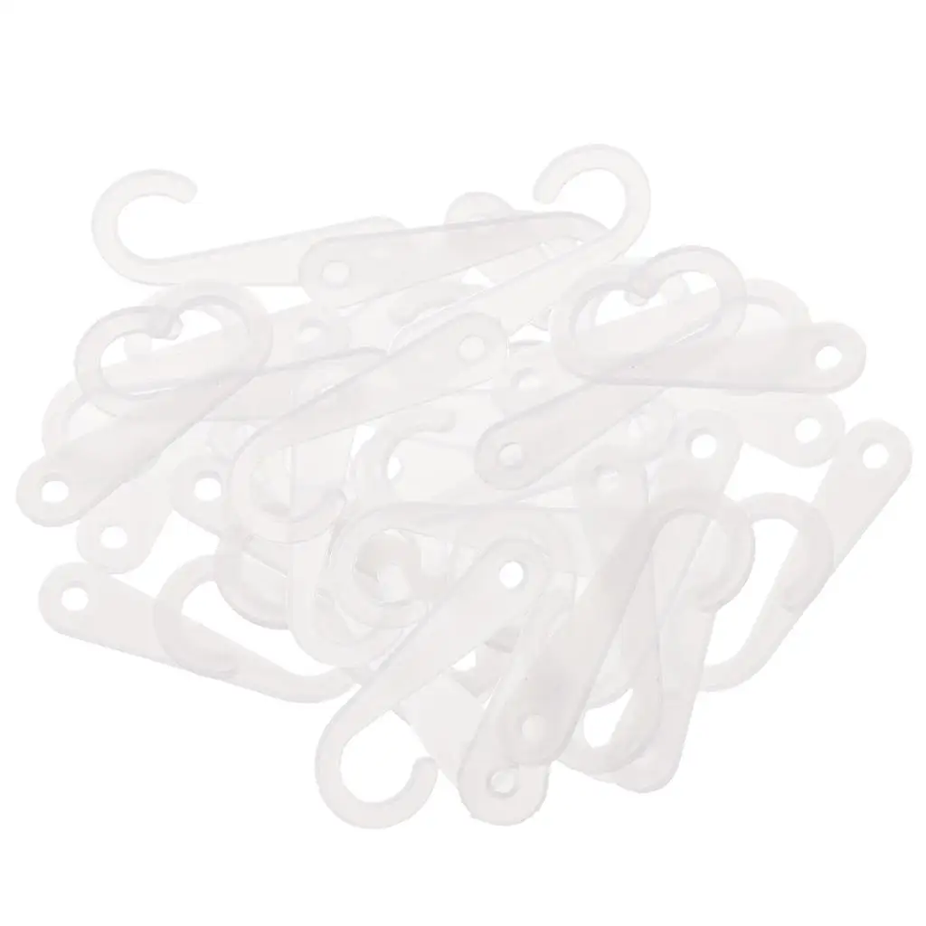 50pcs Plastic J Hook for Socks  Clothes Retail Display Hanger