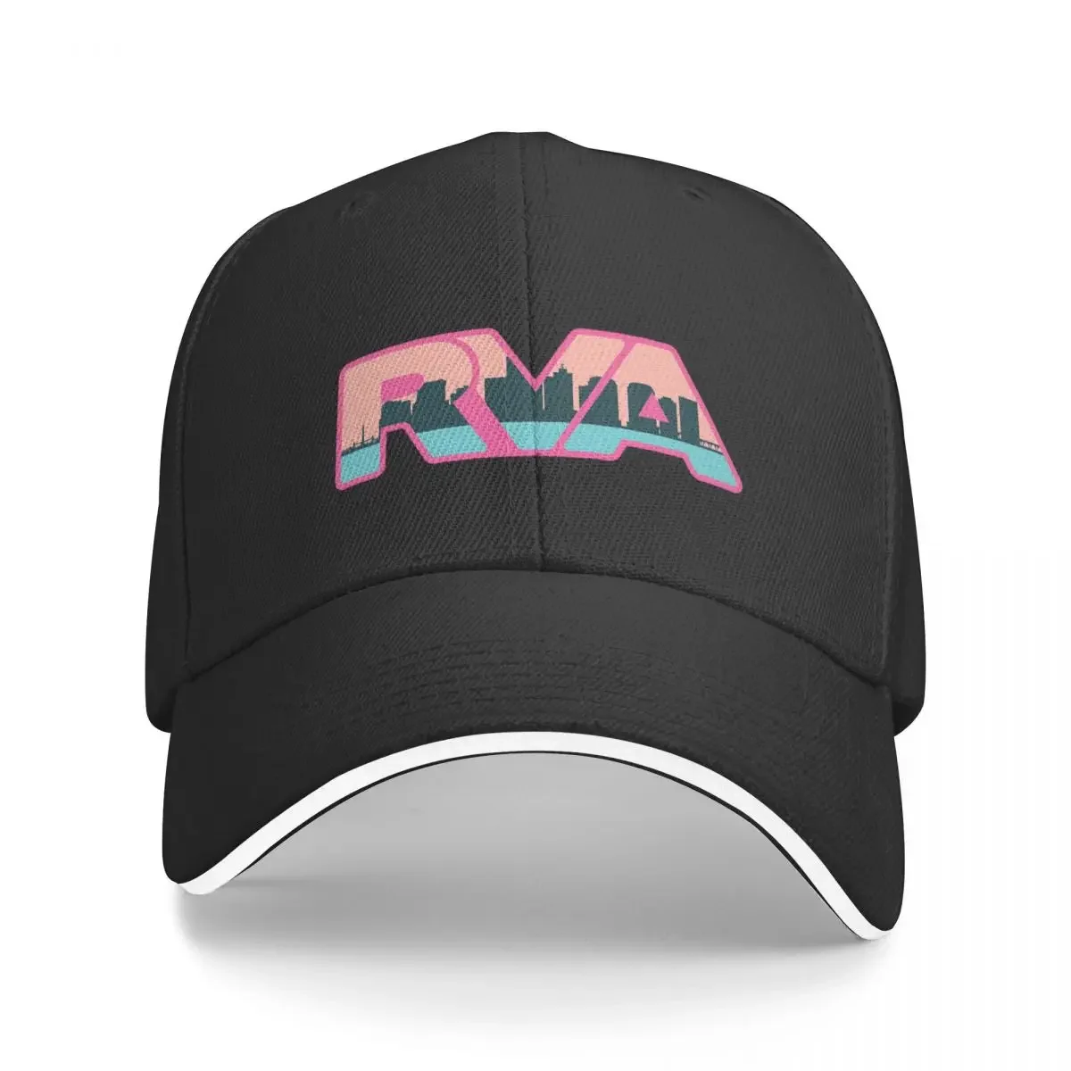 RVA Richmond VA Logo Cap Fashion Casual Baseball Caps Adjustable Hat Summer Unisex Baseball Hats Customizable Polychromatic