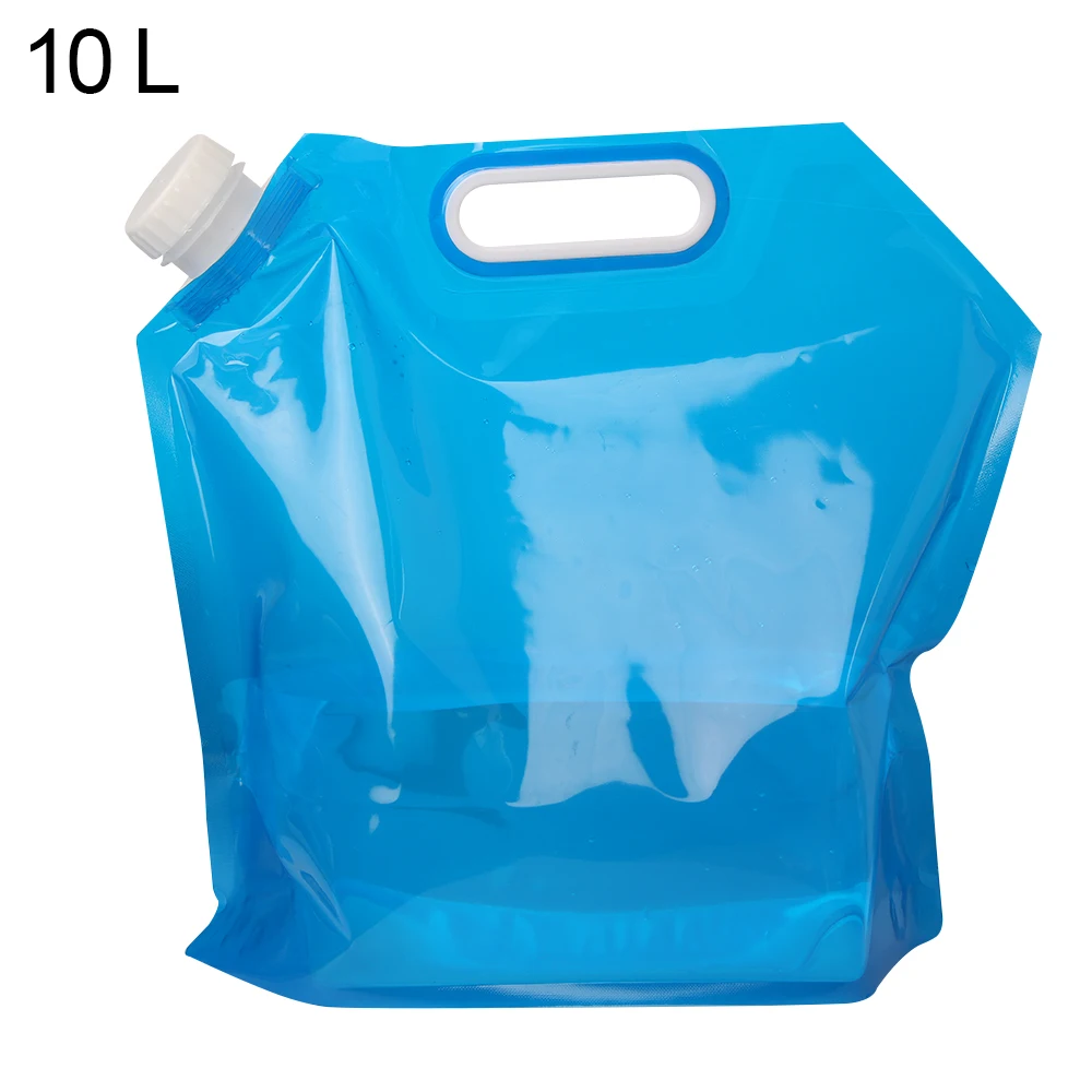 5L/10L Outdoor Foldable Camping Water Bag Large Capacity Drinking Water Bag Portable Folding Travel Bucket Picnic BBQ Water Tank