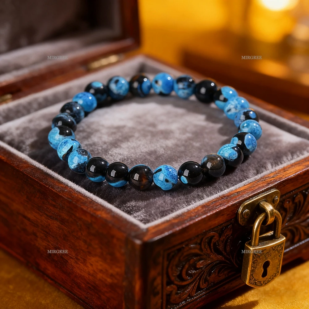 1 Piece of Spiritual Natural Stone Bracelet, Men's and Women's Energy Jewelry, Promotes Physical and Mental Balance