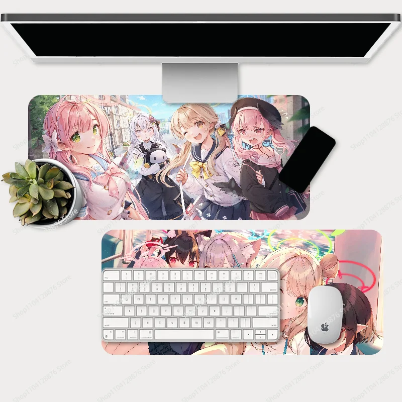 Game Anime Blue Archive Mousepad Gaming Mouse pad Gamer Pc Accessories Deskmat Keyboard Mat Desk Protector Mause Pads