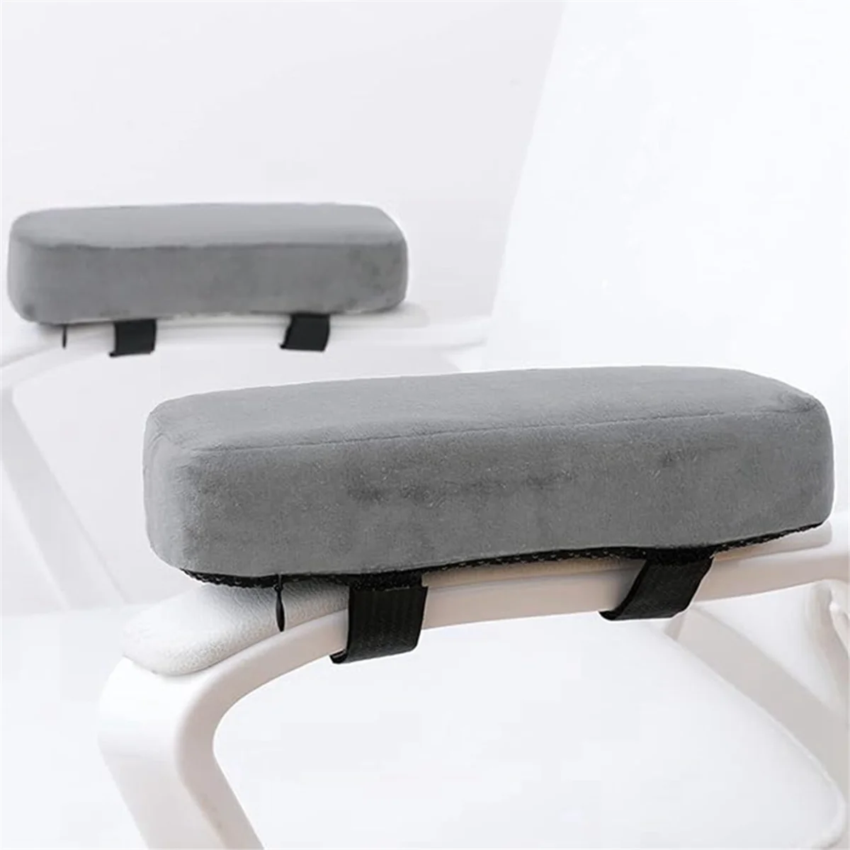 A04I Ergonomic Office Chair Armrest Pads, Comfy Gaming Chair Arm Rest Covers for Elbows and Forearms Pressure Relief image 2