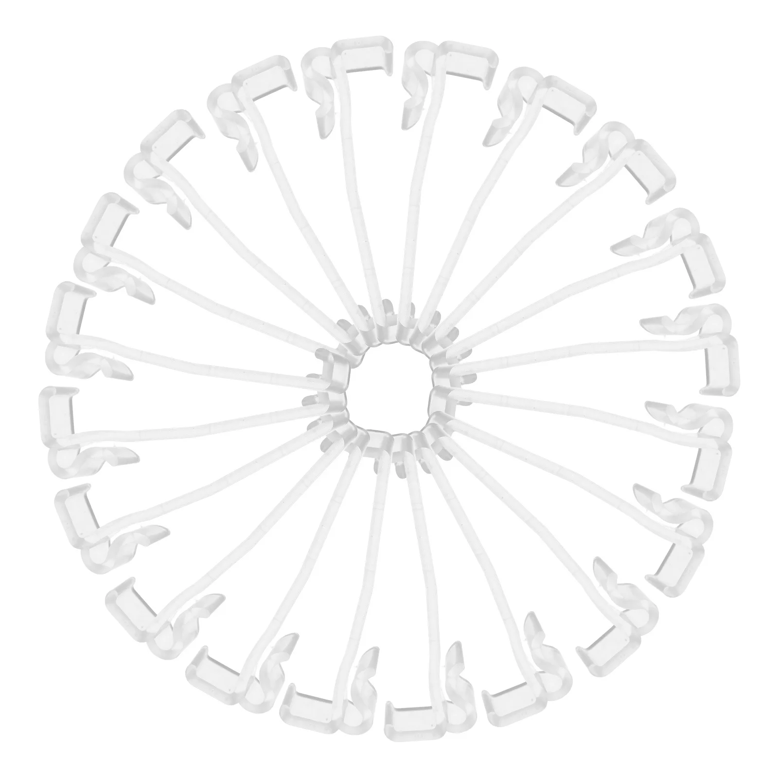 20 قطعة مقاطع الستارة العمياء العمودية البلاستيك الشفاف سهلة التركيب للستائر الخشبية الصناعية استبدال غطاء النافذة المخفية الأجهزة #6