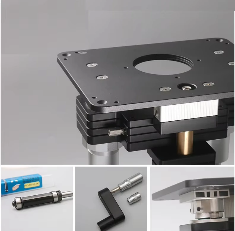 L-H T121 NE W BR A.N D Engra.ving Ma.chine Flip Ta.ble with 4pcs Limited Rings Ba.kelwood Milling Woodworking Tenon