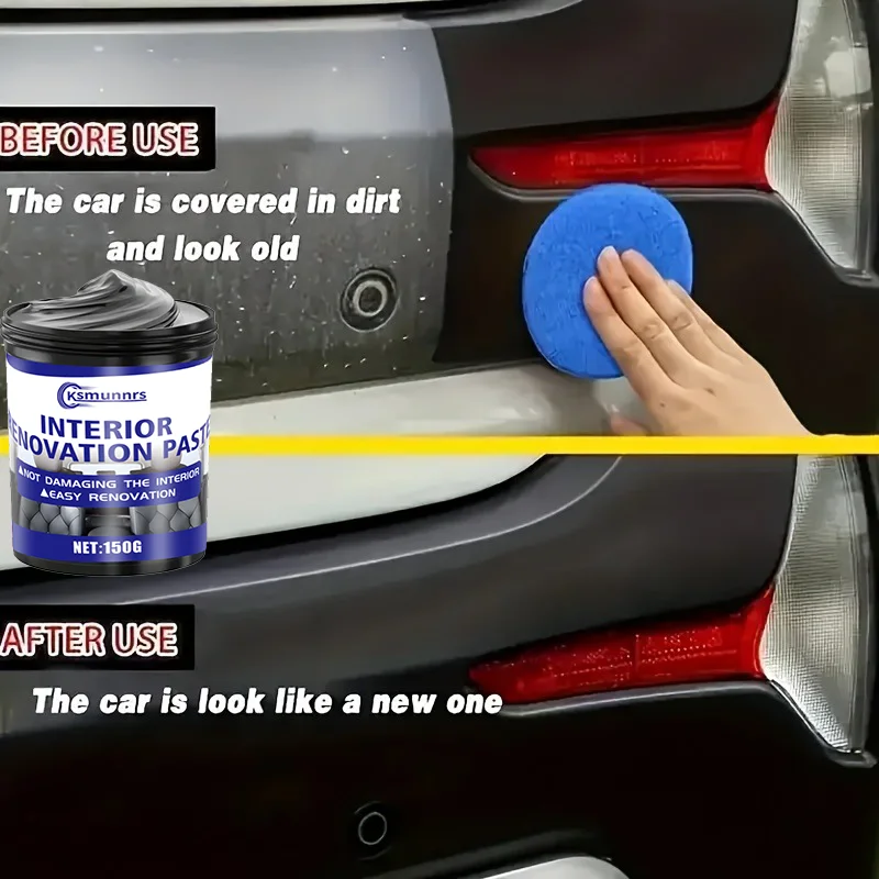 

Черная паста для ремонта внутреннего пластика, резиновая черная глянцевая паста, черный лак для шин для ремонта внешней и салона автомобиля, бамперы,