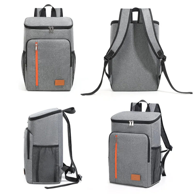 Portable Thermal Lunch Bag Removable Backpack High-capacity Cooler Insulated Picnic Bag Fits 15.6 Laptop Outdoor Travel Backpack