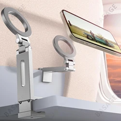 Universal Magnetic Phone Holder Travel Essentials Flexible Rotation Hands-Free Airplane Phone Mount for IPhone15 Pro Max Series