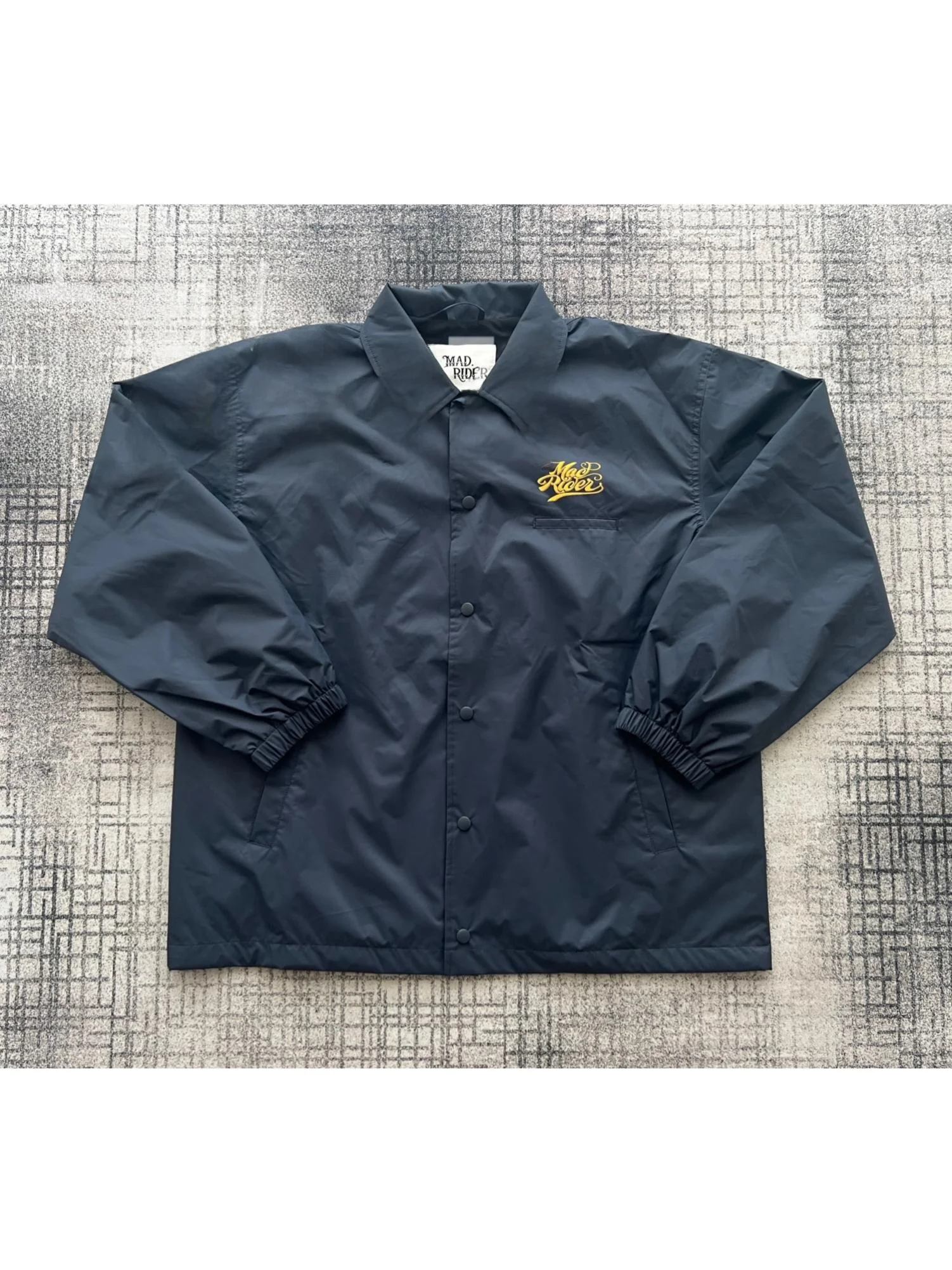 

Куртка Madn Wu Wen Le с вышивкой, нейлоновая, водонепроницаемая, повседневная, удлиненная, для мужчин и женщин