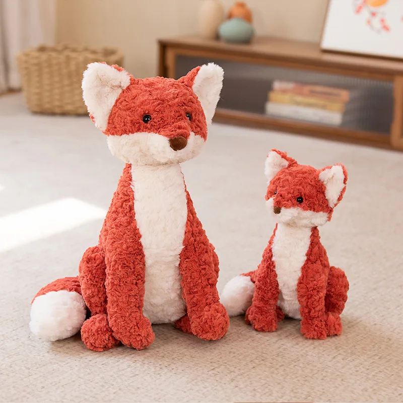 Anime Style Cross Border Fox Doll Cute Cloth Doll Plush Toy For Children And Girls Birthday Gift Christmas Soothing Sleeping Dol