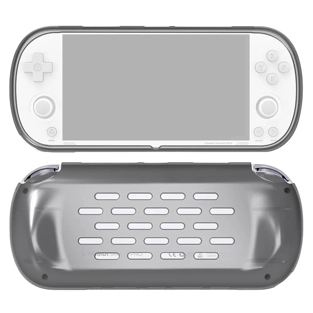 1pc TPU Protective Cover For TRIMUI SMART PRO Handheld Console Transparent Anti-Scratch Anti-Stain Hollow Heat Dissipation Q0B3