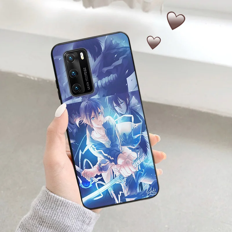 Ultra Thin Soft Case For Huawei P40 P30 Lite P20 Pro P Smart Moto G200 G30 G31 One Fusion Noragami Yato Black Color Back Cover