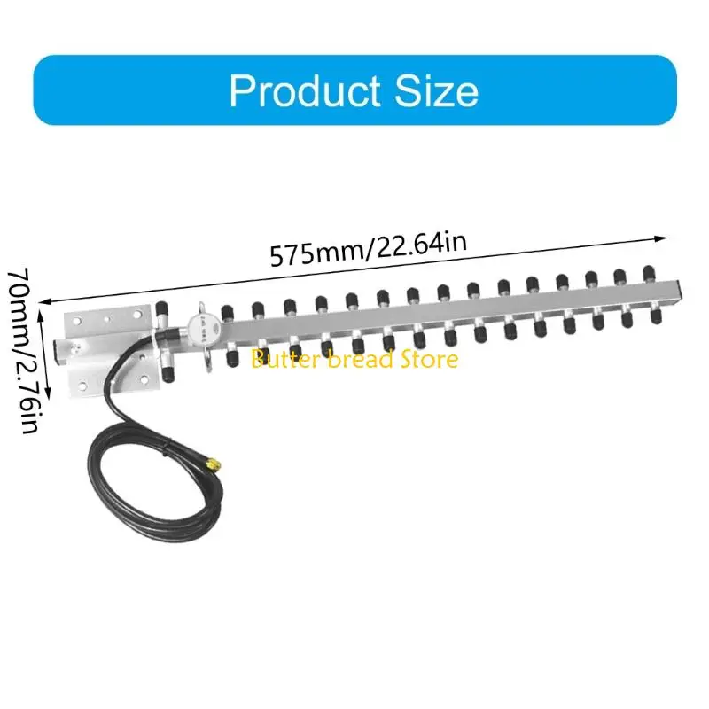 W89C Zuverlässige Aluminium 2,4G 25 -Antennen mit 16 Abschnitt, die für die Verbesserung der geeignet sind