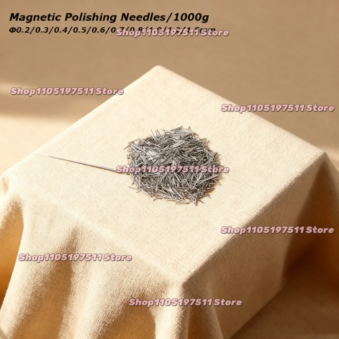 1KG Mini Magnetic Polishing Needle 304 Stainless Steel Polishing Needles Jewelry Polishing Pins for Rotary Tumbler D0.2~1.5mm
