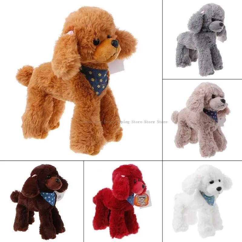 Plush Dogs Dogs Poodle High Simulation Children Regali per bambola Piecido