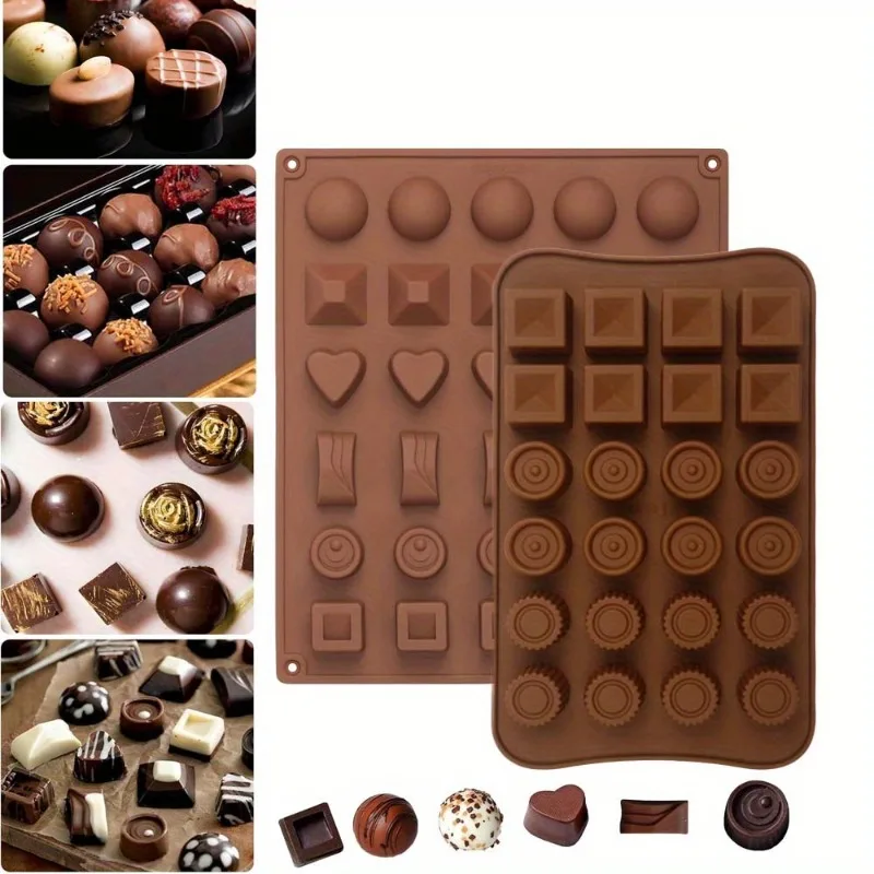 Silikon-Schokoladenform, 3D-Backen, Süßigkeiten, Gebäck, DIY-Werkzeug, einfache Freigabe für verschiedene Formen, perfekt für Geburtstagskuchen-Dekorationen