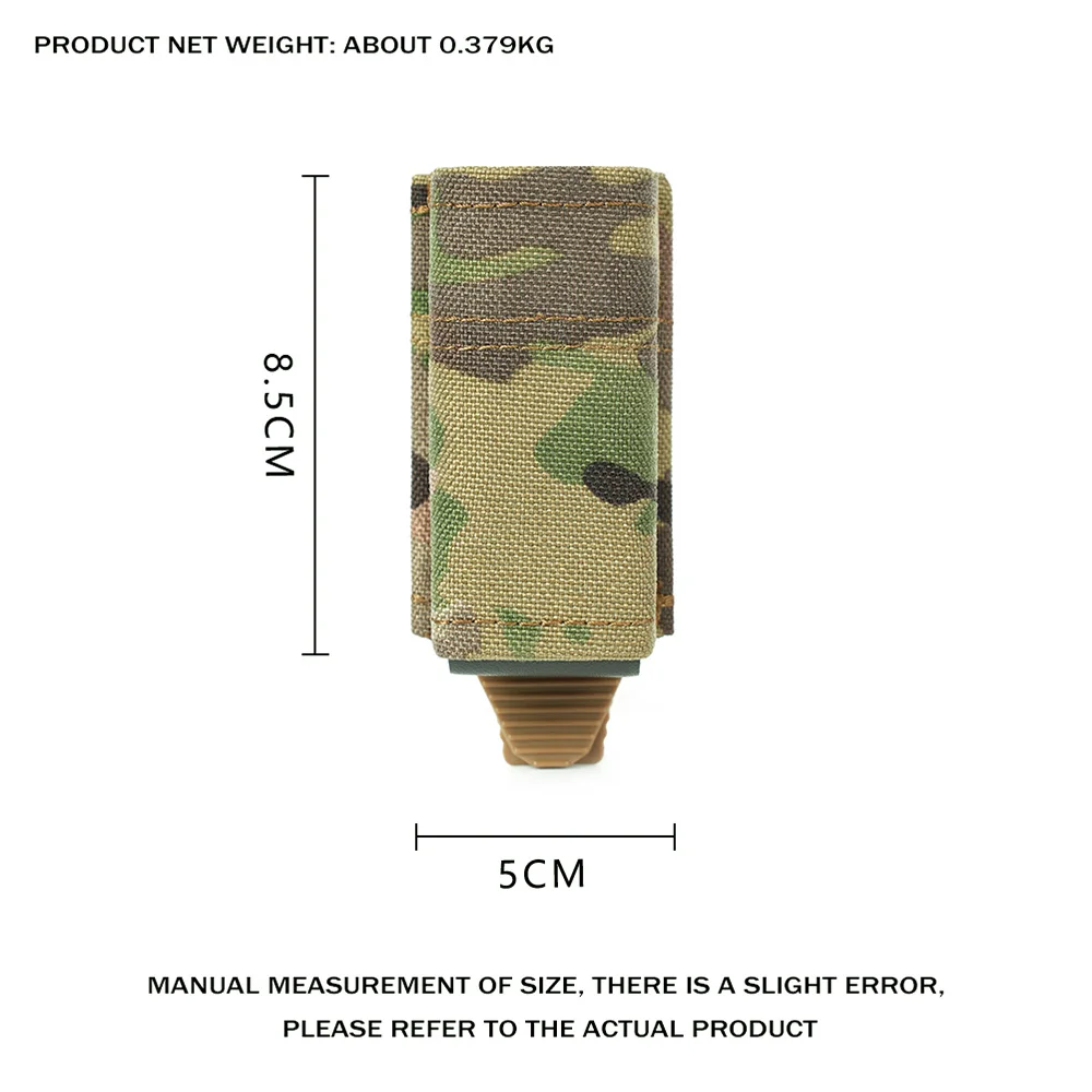 Ophidian MOLLE Mag Pouch FAST 9MM Single/Double Mag Bag Hunting CS Games Air soft Holder With Nylon Support Clip