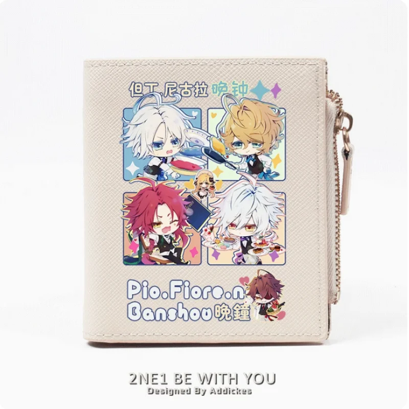 

Anime Pio Fiore no Banshou Zipper Wallet Fold Bag Multi Card Coin Pocket Holder Fashion Kids Wallets Gift