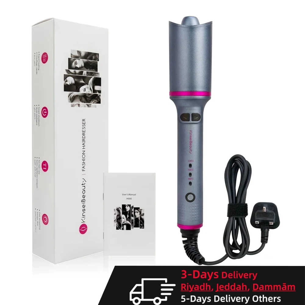 Auto Hair Curling Iron Ceramic Rotating Air Curler Air Spin Wand Styler Curl Machine Magic Hair Curler Automatic Hair Curler