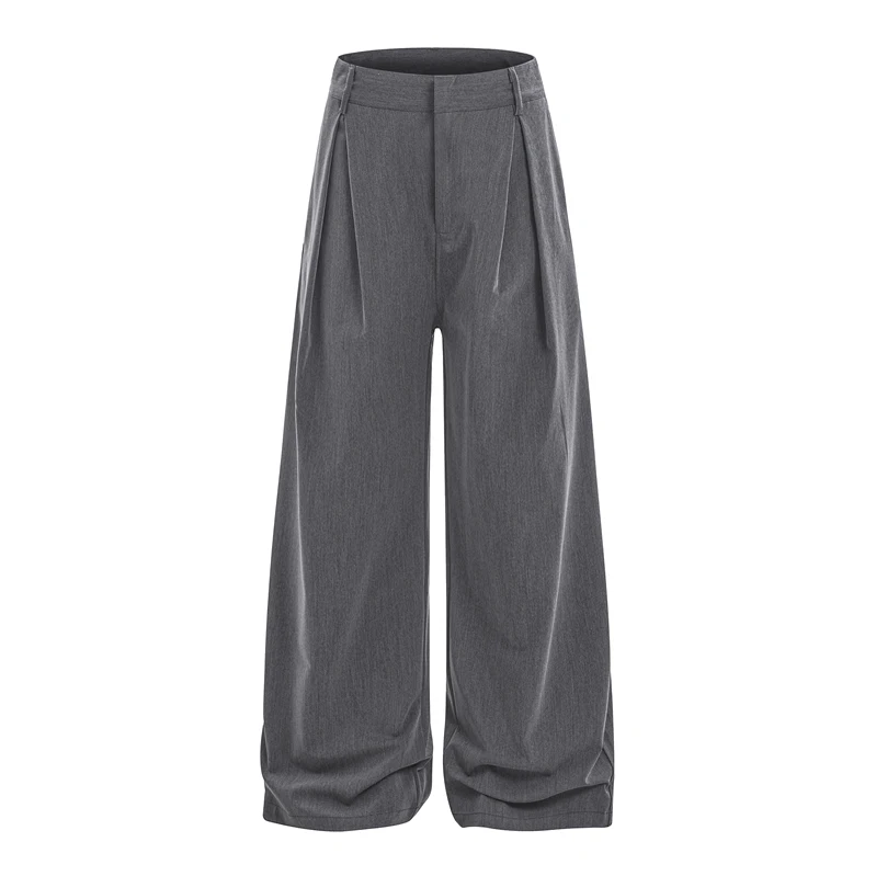 

GXFortune Advanced Casual Men's West Pants Dra ape Retro Swordsmanip Long CleanFit Straight Tube Trousers