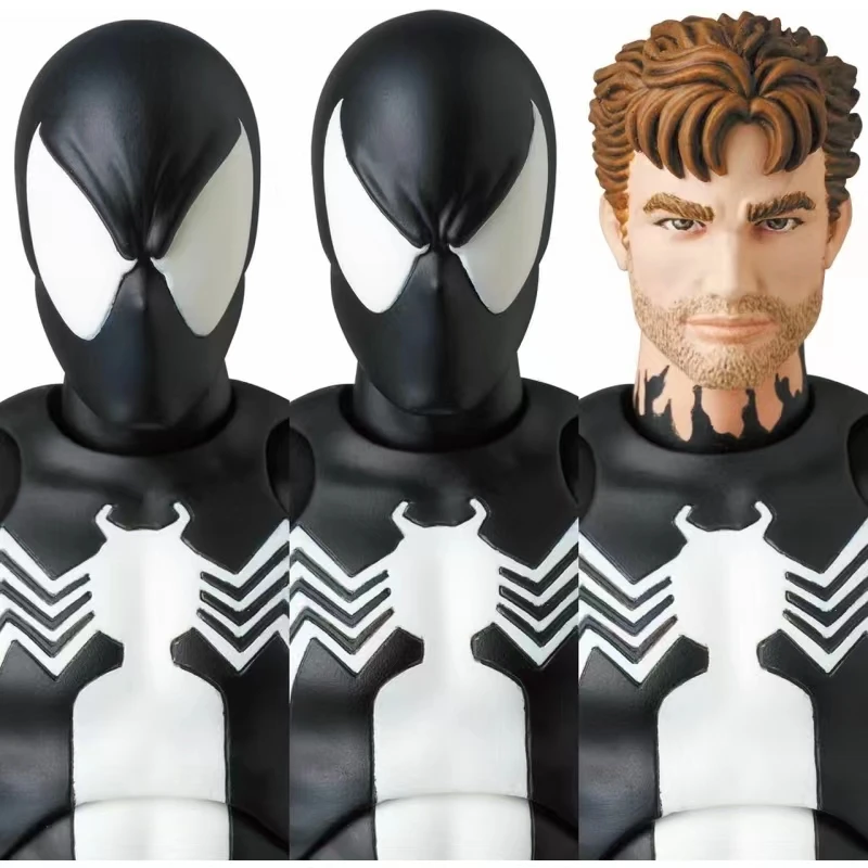 CT Black Spider-Man Action Figures Venom Spiderman Comic Version Mafex 147 Anime Figurine Statue Collection Model Decor Gift Toy