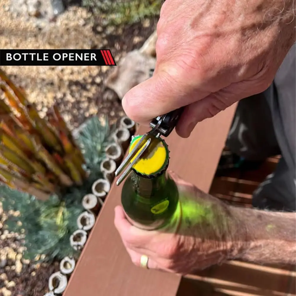 Golf Alloy Forks - Golf Divot Repair Tool, Metal Foldable Butterfly Divot Tool with Bottle Opener, Golf Course Essential gift