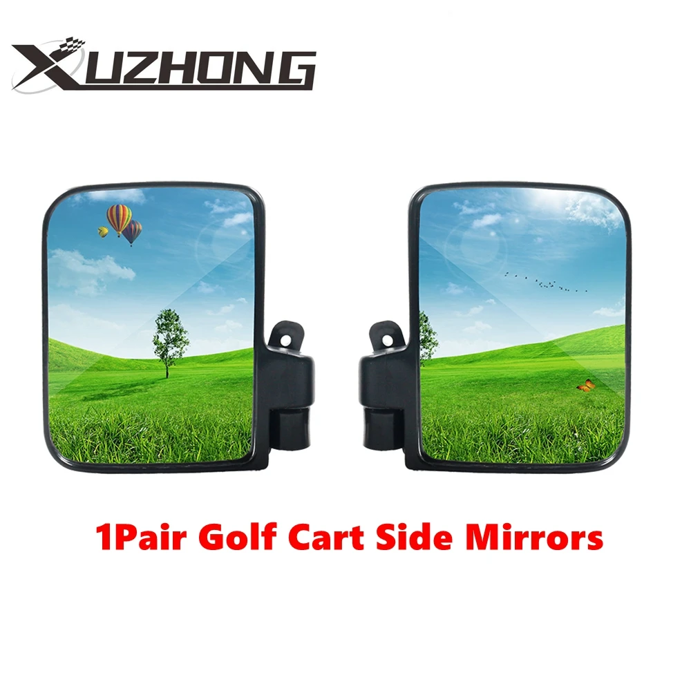 Universal Folding Rearview Mirror 1Pair Replacement Accessories Golf Cart Side Mirrors For Ezgo Club Car Yamaha Star Zone Carts