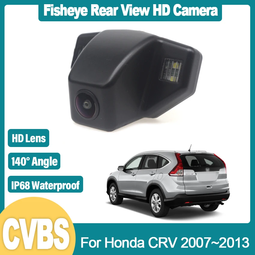 

140° HD CCD Car Rear View Waterproof High quality RCA Camera For Honda CRV 2007~2011 2012 2013 Night Vision Reverse Reversing