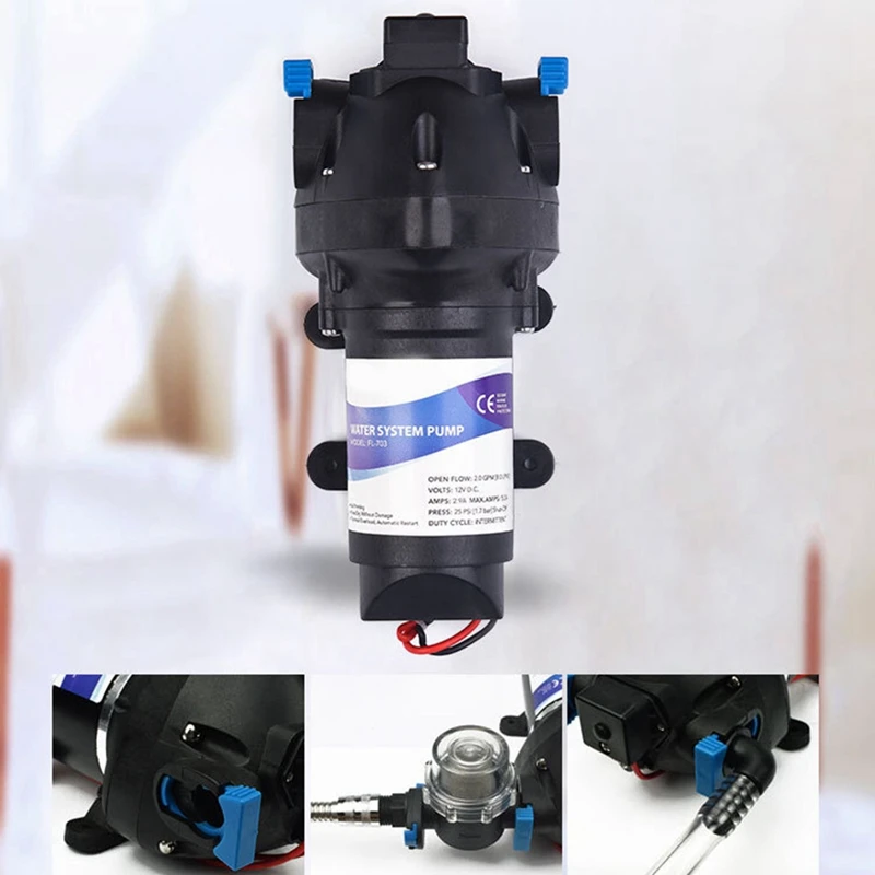 DC24V Self-Priming Pump Water Pumping Booster Pump RV Yacht Water Supply Pump Room Car Pump