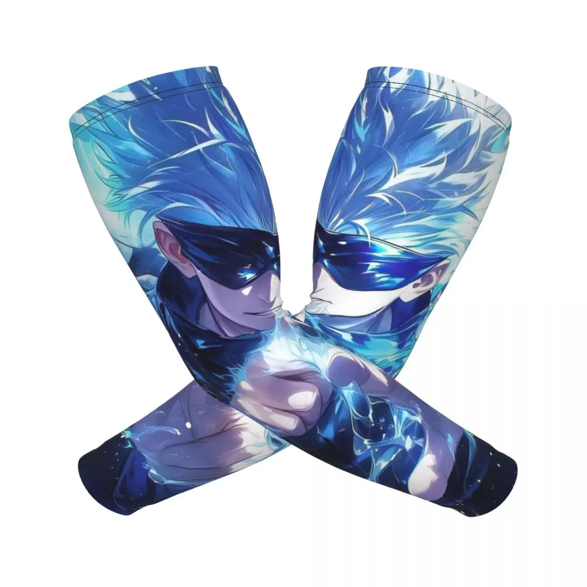 

Jujutsu Kaisen Gojo Satoru рукава для мужчин и женщин защита от солнца и ультрафиолета татуировка прикрытие спорт охлаждение велосипед