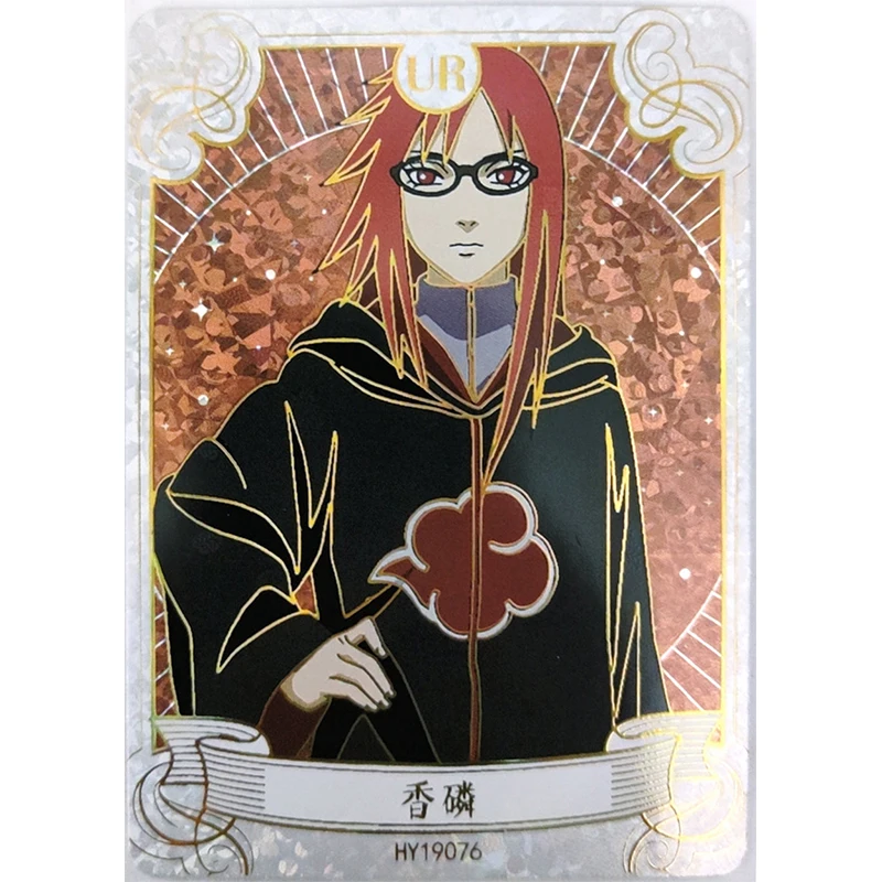 Anime NARUTO Rare UR Refraction Foil Sasori Zetsu Uchiha Itachi Pain Toys for boys Collectible Cards Christmas Birthday Present