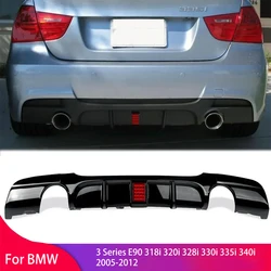 Rear Bumper Spoiler Lip with Led for Bmw 3 Series E90 318i 320i 328i 330i 335i 340i 2005-2012 Diffuser Rear Guard Auto Parts