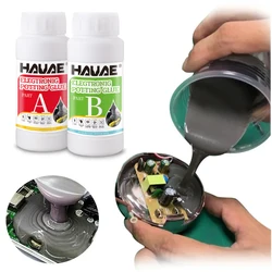 Electronic potting glue silicone epoxy AB two component thermal conductivity flame retardant insulation waterproof circuit board