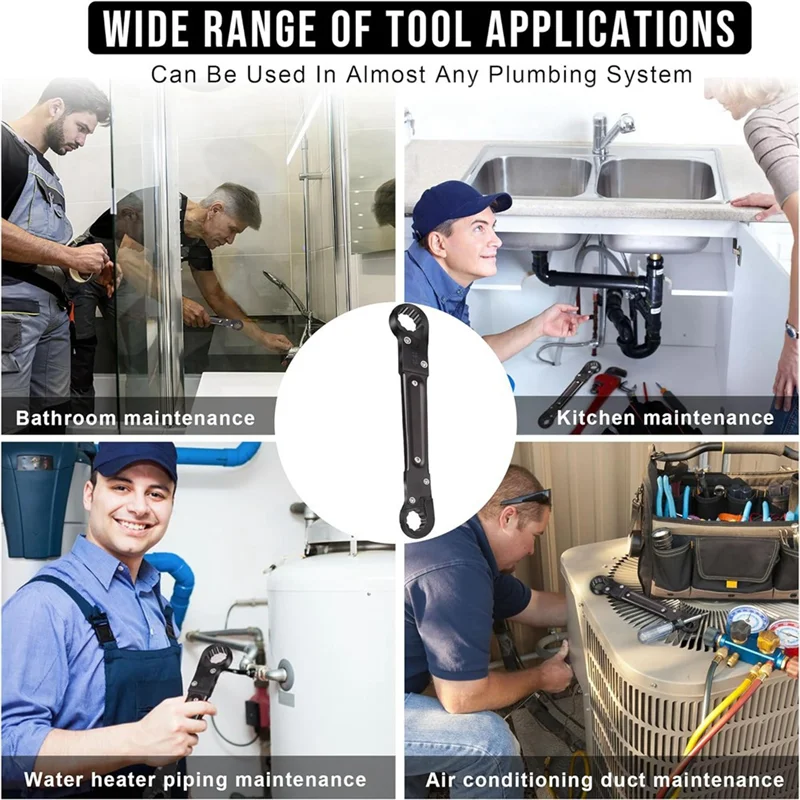 AD23-Angle Stop Wrench Kit Angle Stop Removal Tool For Installing New Compression Angle Stop C 1 PCS