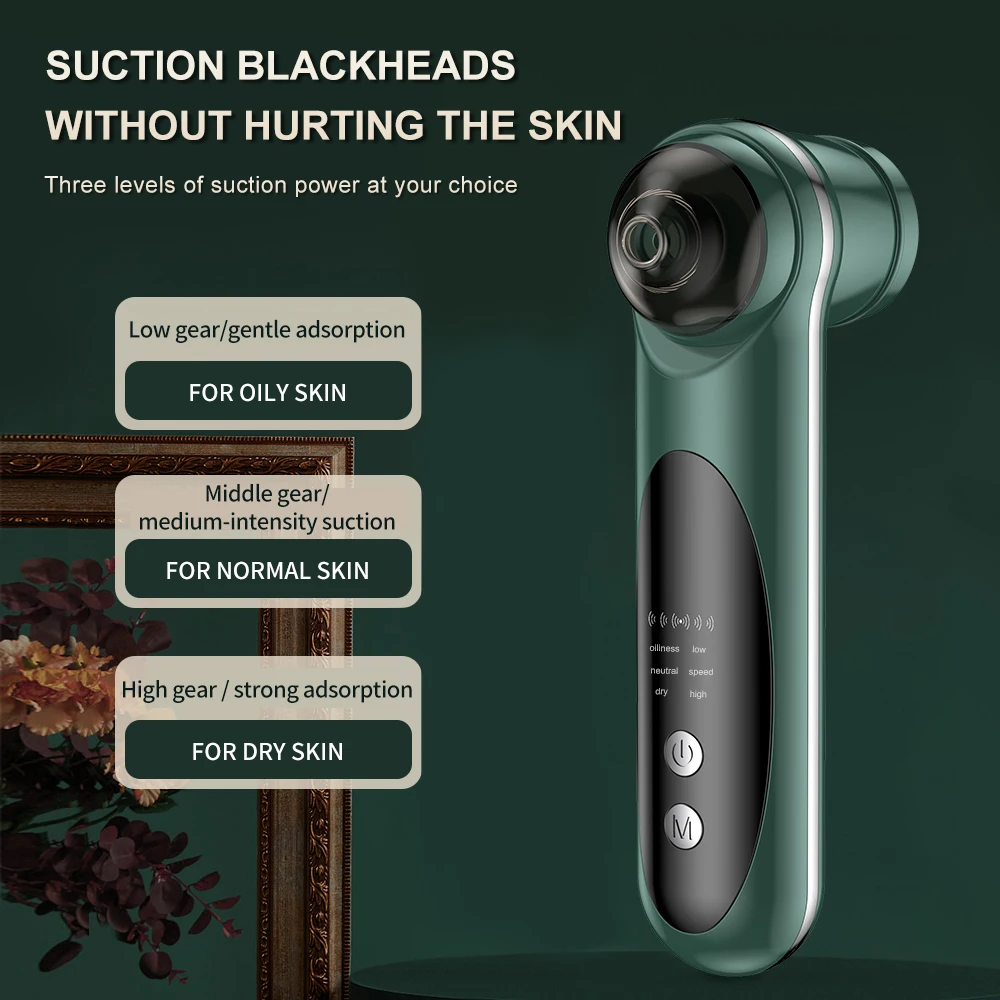 Multifunctional Home Use Beauty Equipment Blackhead Remover Face Cleaning Lifting Massager Electric Blackhead Cleansing Device