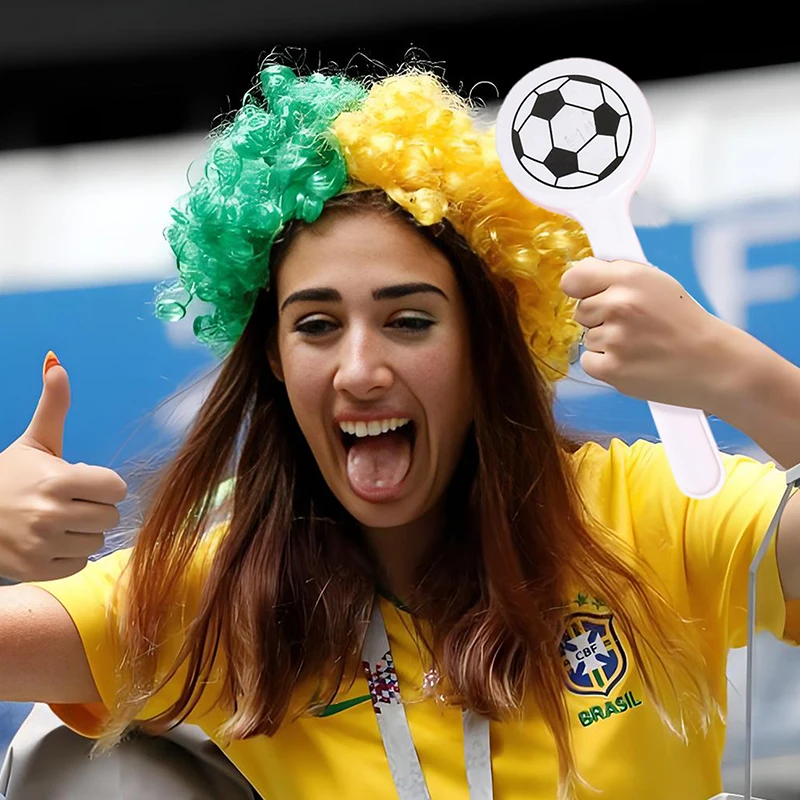 

Sports Event Enthusiast Noisemakers, White Football Clappers Perfect for Party Games