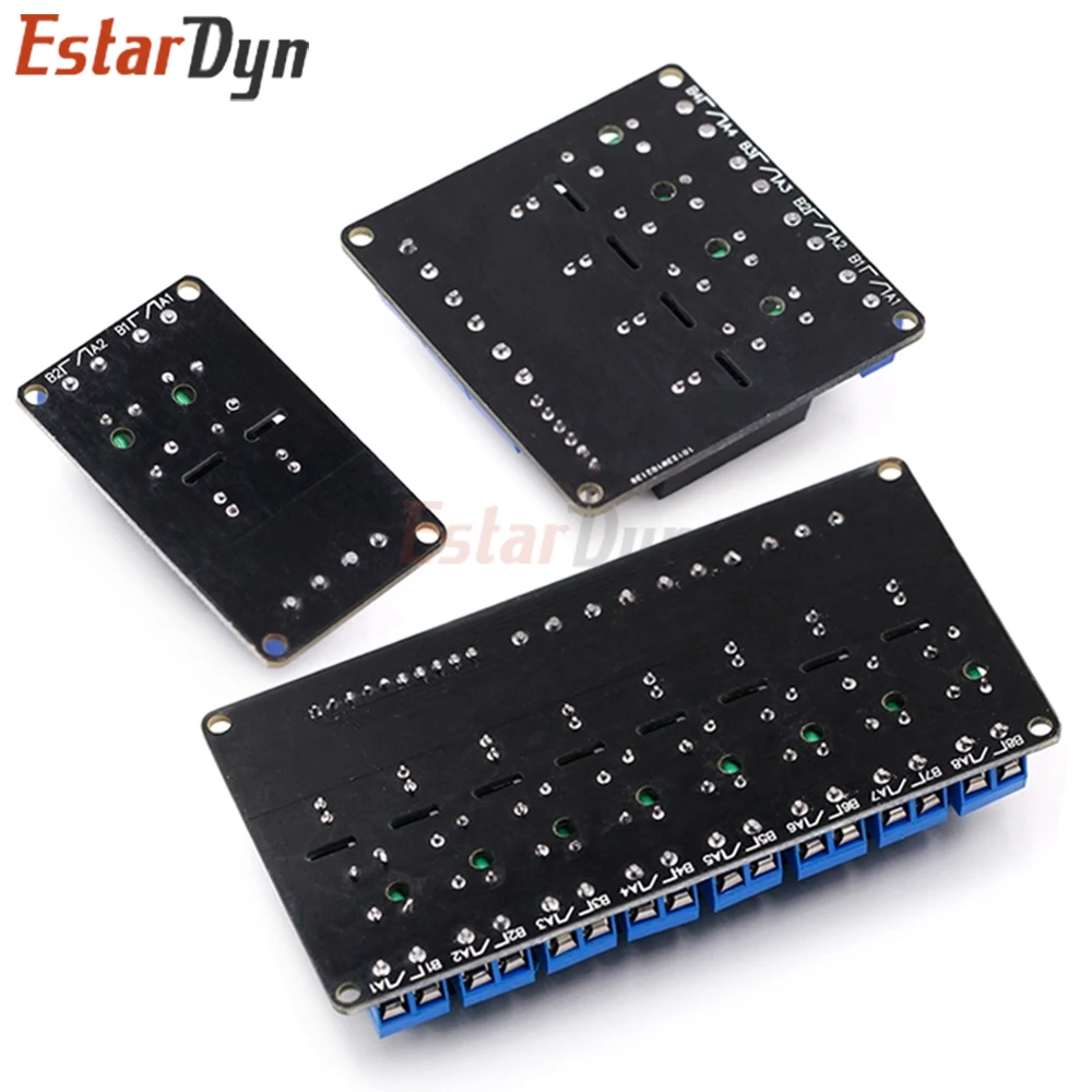 5V 1 2 4 8 Channel SSR G3MB-202P Solid State Relay Module 240V 2A Output with Resistive Fuse  Diy Kit