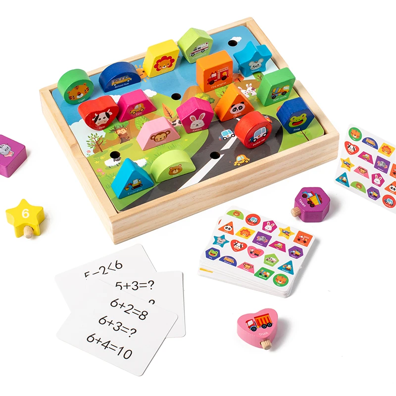 

Montessori Toys Fruits and Vegetables Game Wooden Toy for Kids,Stem Educational Toys Learning Fine Motor Skills,Memory