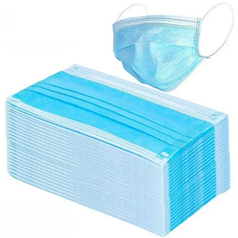 

Mouth Masks 3-layer Anti-Dust Disposable Mascarillas Non Woven Meltblown Cloth Masks Elastic Ear Loop Face Mask