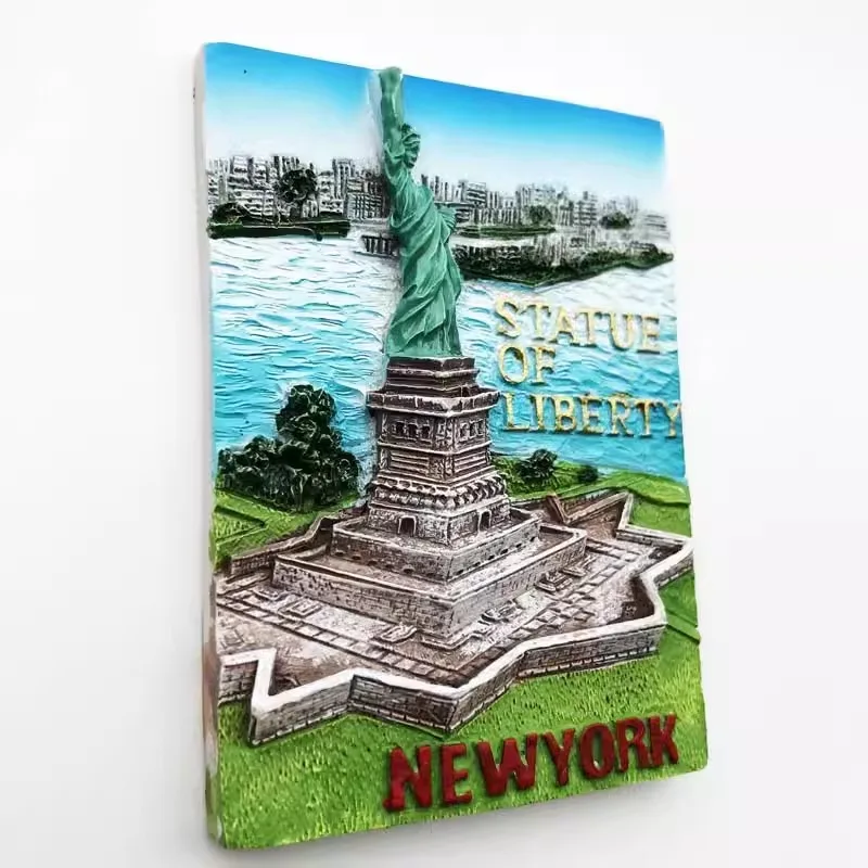 Magneti frigo degli stati uniti New York souvenir turistici statua della libertà frigorifero adesivi magnetici regali di natale