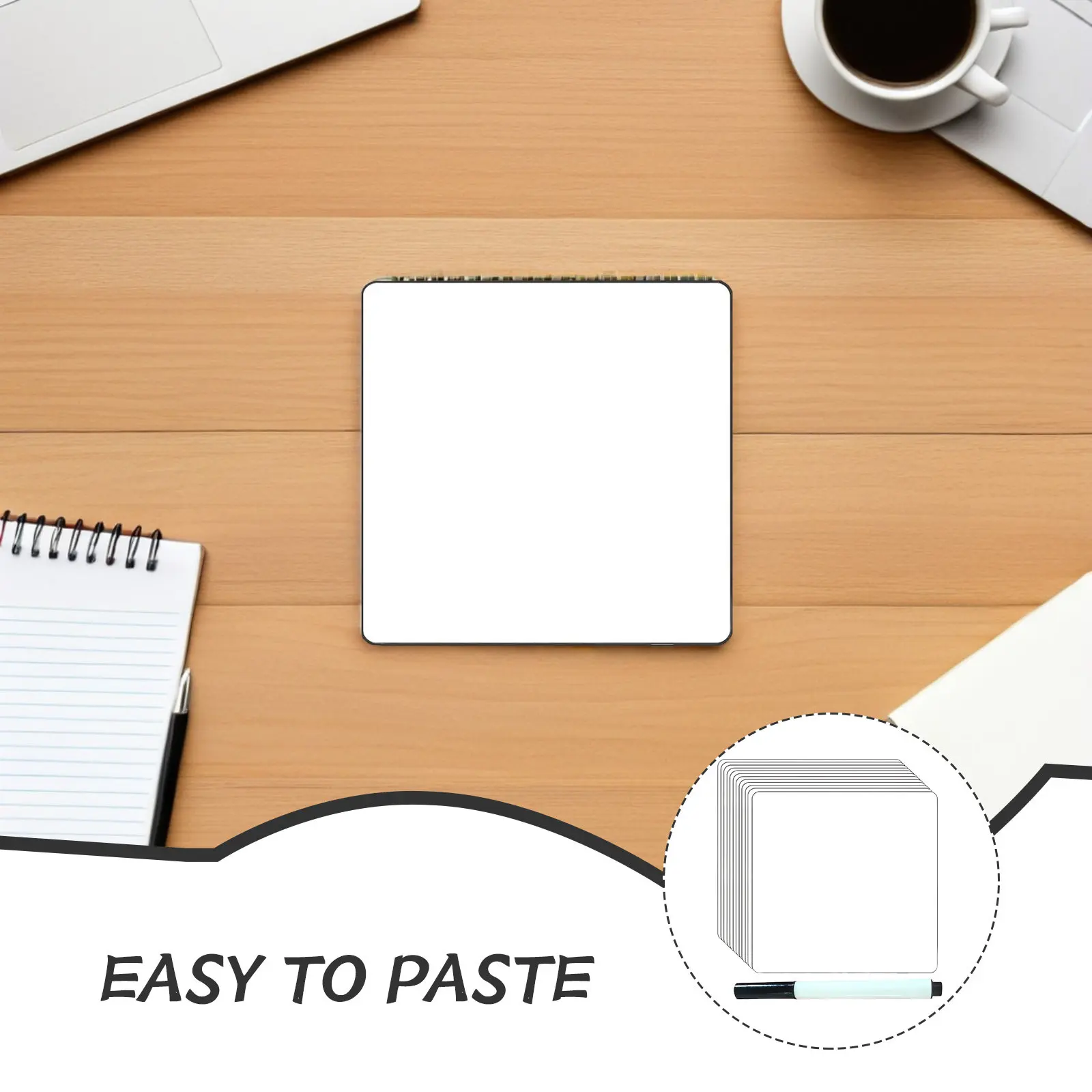 12pcs Reusable Dry Erase Whiteboard Stickers – Washable, Removable Labels for Laptop, Wall, Door, Plastic Box