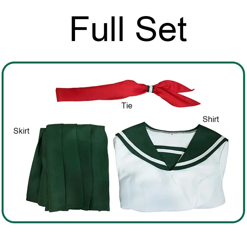 إينوياشا هيغوراشي كاغومي أزياء تنكرية للنساء بدلة الهالوين تلميذة البحارة موحدة التنانير ob;8