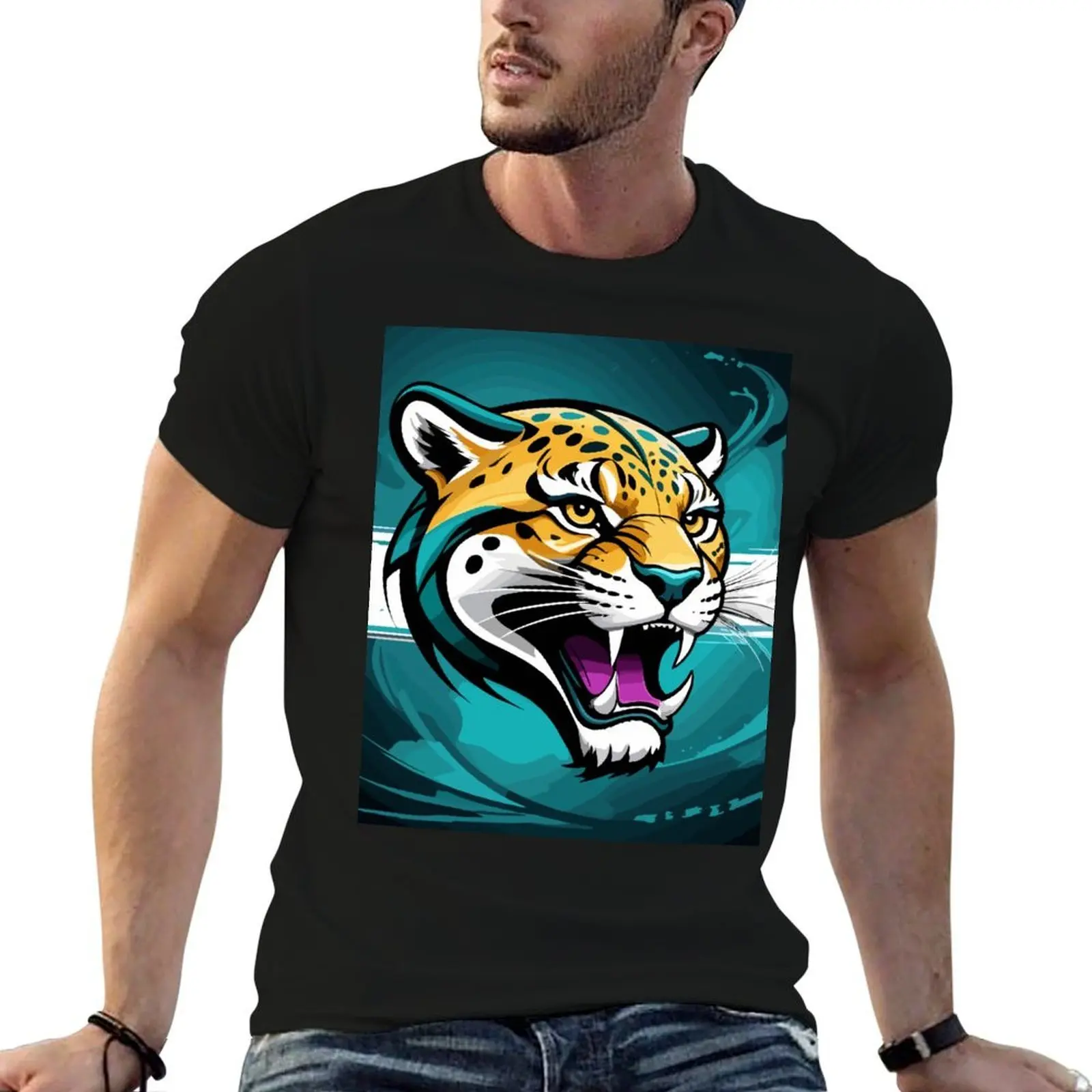 

shirts Beast Unleash man graphic man Within t T-Shirt t the cotton Roaring shirt Jaguars: