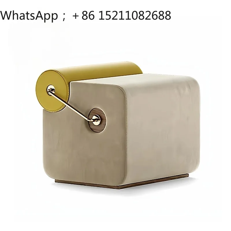 SCY simple small apartment household sofa stool fabric bedside stool light luxury shoe changing stool