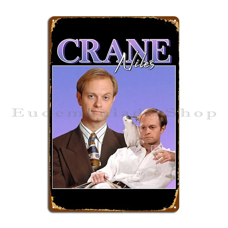 Niles Crane Vintage Retro Fan Gifts Metal Plaque Poster Pub Wall Pub Designing Wall Cave Custom Tin Sign Poster